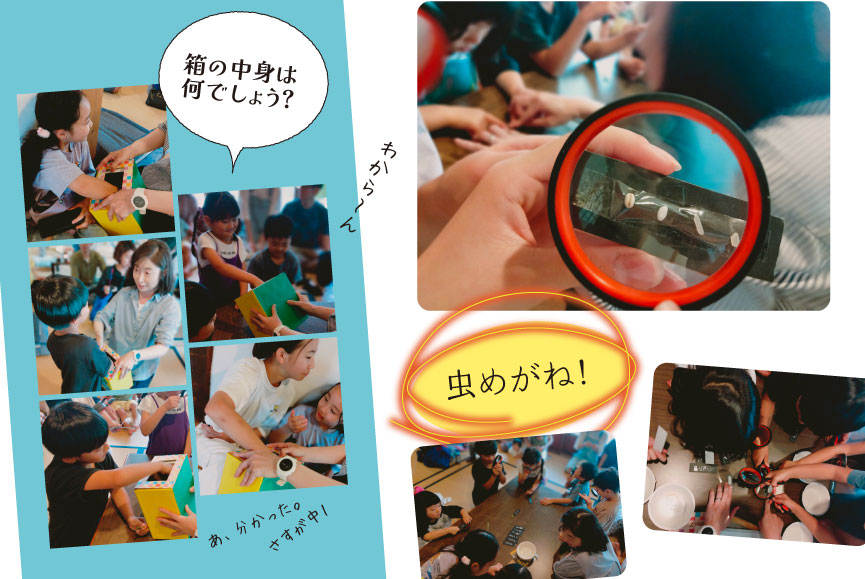 箱の中身は何でしょう? 虫めがね!